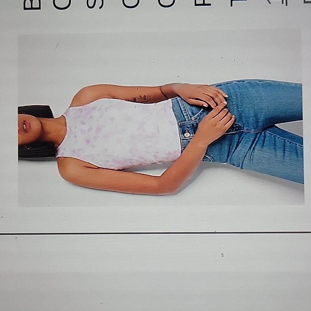 NWT Express Body Contour High Neck Cropped Tank - Picture 5 of 5
